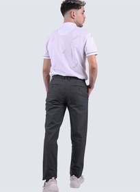 تصویر شلوار راحتی کشی معمولی و راحت برای کار در رنگ خاکستری برند selected Plain Comfort Stretch Regular Casual Business Pant in Grey