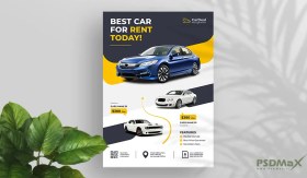 تصویر تراکت لایه باز نمایشگاه ماشین و آژانس 