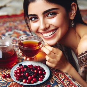 تصویر چای کرن بری Cranberry + Black Tea