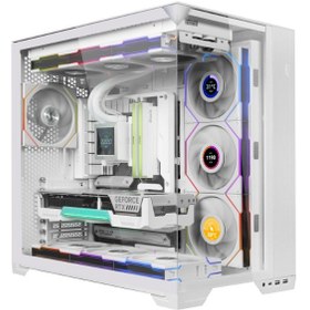 تصویر فن کیس Lian Li Uni Fan TL Wireless 120 LCD Triple White 