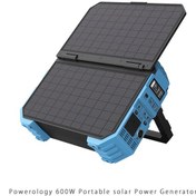تصویر پکیج برق خورشیدی 600 وات ساعت برند پاورلوژی مدل PPBCHA30 ا Powerology 600W Portable solar Power Generator Powerology 600W Portable solar Power Generator