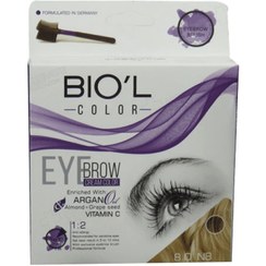 تصویر کیت رنگ ابرو بیول - رنگ: 4-0 قهوه ای متوسط (n4) BIOL eyebrow color kit