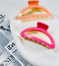 تصویر کلیپس دورنگ لاکی - آبی 