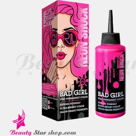 تصویر شامپو رنگ مو فانتزی بدگرل BAD GIRL مدل NEON SHOCK حجم 150 میل 