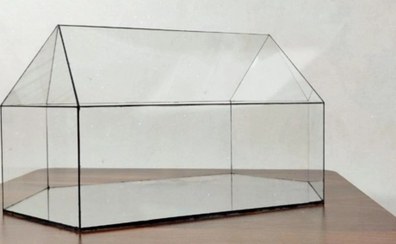 تصویر باکس تراریوم مدل خانه سایز متوسط 