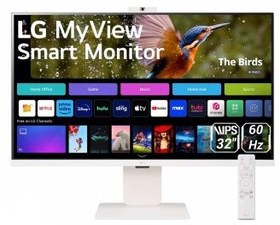 تصویر مانیتور 32 اینچ ال‌ جی مدل LG MyView 32SR85U-W LG MyView 32SR85U-W 32 Inch IPS 4K Flat Business Monitor