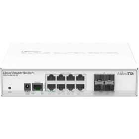 تصویر کلود روتر سوئیچ میکروتیک مدل CRS112-8G-4S-IN Mikrotik CRS112-8G-4S-IN Cloud Router Switch