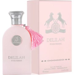 تصویر عطر ادوپرفیوم زنانه الحمبرا مدل Delilah Pour Femme رایحه شیرین حجم ۱۰۰ میلی‌لیتر 