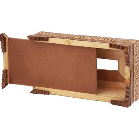تصویر جعبه دستمال کاغذی خاتم معمولی نقاشی شکار 