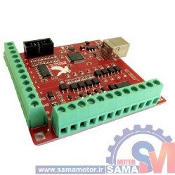 تصویر برد کنترلر CNC چهار محور USB Mach3 با خروجی ۱۰۰KHz CNC controler 4 axis USB mach3 100KHz