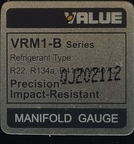 تصویر گیج منیفولد تکی شارژ گاز نیم دور قرمز فشار بالا برند والیو VALUEمدل VRM1-B-0403 ا VALUE VRM1-B-0404 VALUE VRM1-B-0404