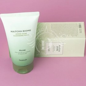 تصویر فوم شستشوی ضد آکنه هیمیش مدل MATCHA BIOME وزن 150 گرم HEIMISH MATCHA BIOME AMINO ACNE CLEANSING FOAM