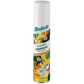 تصویر شامپو خشک استوایی باتیست Batiste مدل tropical exotic coconut حجم 200 میل 