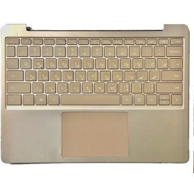 تصویر کیبورد با قاب سرفیس لپ تاپ Keyboard Surface Laptop Go2 ، Go1 رزگلد 