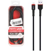 تصویر کابل شارژ اندروید TSCO مدل TCA 105 - مشکی 