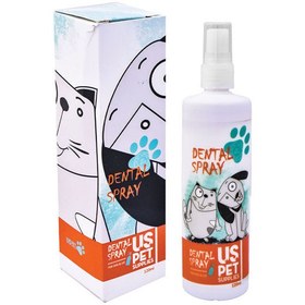 تصویر اسپری دندان سگ و گربه برند یو اس پت حجم 120 میلی لیتر USPet Brand Dental Spray For Cats & Dogs 120ML