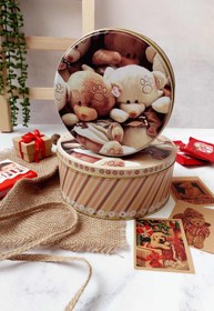 تصویر قوطی فلزی تدی ۲ عددی 