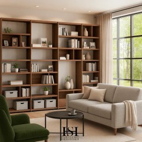 تصویر کتابخانه چوبی 7016 