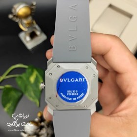 تصویر ساعت بولگاری نقره ای مات بند رابر BULGARI OCTO FINISSIMO بولگاری ( Bvlgari )