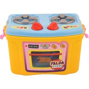 تصویر ست اسباب بازی اجاق گاز یلدا زرین تویز مدل M5 Yalda Golden Toys gas stove toy set, model M5