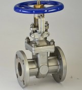 تصویر شیر کشویی فلنج دار استنلس استیل KITZ-کلاس 150-316 - 3 flanged gate valve class 150 stainless steel-kitz - 316