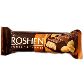 تصویر شکلات بار روشن با مغز بادام زمینی دوبل 29 گرم Roshen Double Peanuts 
