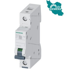 تصویر کلید مینیاتوری تک پل 2 آمپر زیمنس مدل 5SL6102-7 