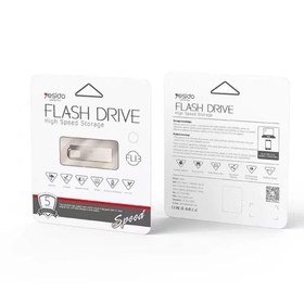 تصویر فلش مموری یسیدو YESIDO FLASH DRIVE FL13 ظرفیت 64 گیگابایت فلش مموری 64GB طلایی یسیدو YESIDO FL13