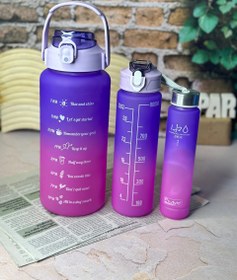 تصویر قمقمه ۳ قلو گنجایش ۲ لیتر بسته ۳ عددی 