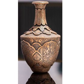 تصویر گلدان سایز 20 قلمزنی برند آقاجانی کد 281 