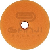 تصویر پد پولیش متوسط فومی رنگ نارنجی سایز 80 میلی متر مخصوص دستگاه پولیش اوربیتال اس پی تی ای SPTA Orange Foam Pad T60 