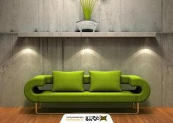 تصویر عکس استوک مبل سبز 