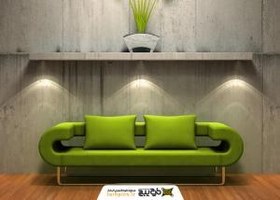 تصویر عکس استوک مبل سبز 