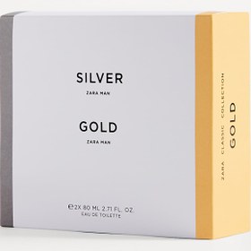 تصویر ست عطر و ادکلن مردانه زارا مدل Silver + Gold حجم ۸۰ میل 