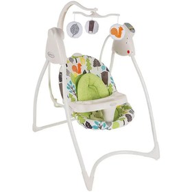 تصویر تاب برقی مدل swing loving hug patchwork گراکو Graco Graco electric swing swing loving hug patchwork triangle geometric shape Graco code:359102/1