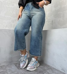 تصویر شلوار واید بگ کارپنتری سایز بزرگ کد 3268 