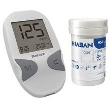 تصویر دستگاه سنجش قندخون دیابان مدل SMM1000 همراه ۵۰ عدد نوار تست Diaban Glucose Test Device SMM1000