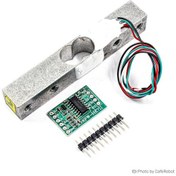 تصویر سنسور وزن ۱ کیلوگرم به همراه ماژول HX711 