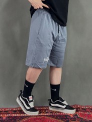 تصویر شلوارک دورس balenciaga طوسی روشن 