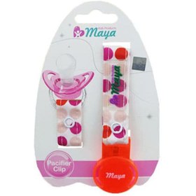 تصویر بند پستانک پارچه ای مایا Maya Pacifier Strap code:4231