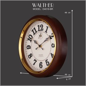 تصویر ساعت دیواری والتر مدل D4018BR 