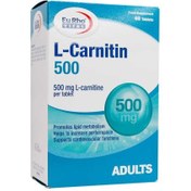 تصویر قرص ال کارنیتین 500 میلی گرم یوروویتال 60 عدد Eurho Vital L Carnitine 500 mg 60 Tabs