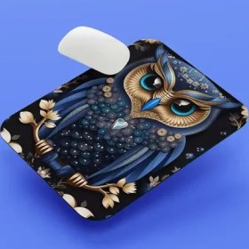 تصویر پد ماوس طرح جغد 