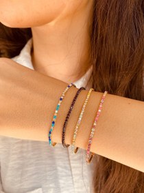 تصویر دستبند کشی نگین دار Jeweled-bracelet