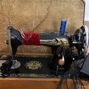 تصویر چرخ خیاطی سینگر آنتیک ساخت بریتانیا کبیر 