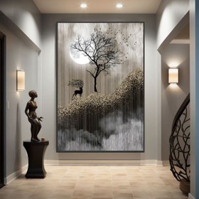 تصویر تابلو دکوراتیو مینیمال سه بعدی طرح لحظه ی رویا کد ۷۸۸۶ 