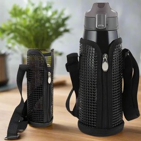 تصویر فلاسک کاور دار توری دکمه ای 