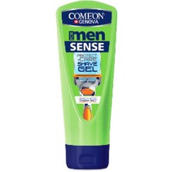 تصویر ژل اصلاح مردانه سنس محافظ پوست های حساس کامان حجم 200 میل اورجینال Sense Skin Protect + Care Shave Gel For Men Comeon 200 ML