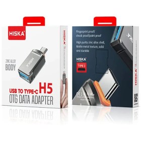 تصویر تبدیل USB به TYPE-C برند HISKA مدل H5 HISKA OTG TYPEC H5