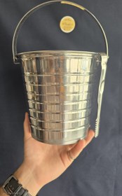 تصویر ظرف یخ استیل 3 سایزی 